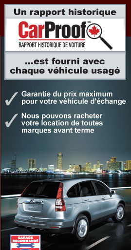 CarProof, rapport historique de votre voiture